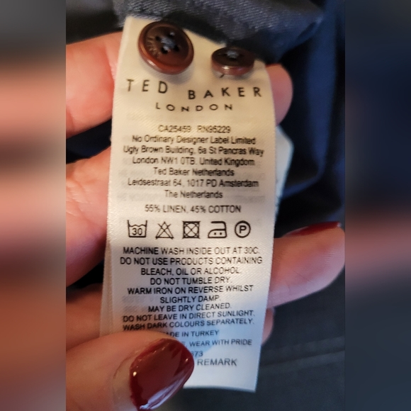 Ted Baker - Blue Dress Shirt - Size 7 - Picture 7 of 7